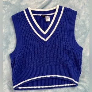 H&M Blue Knit Vest